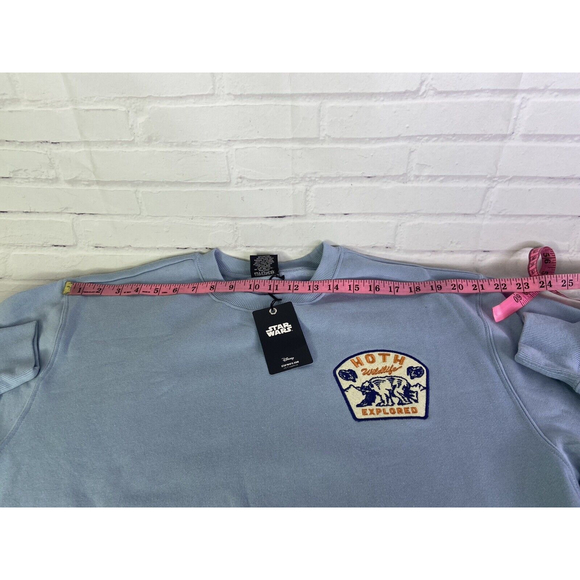 Star Wars Hoth Expeditions Wilflife Pullover Crew Sweatshirt Blue Mens Size M - Picture 8 of 12